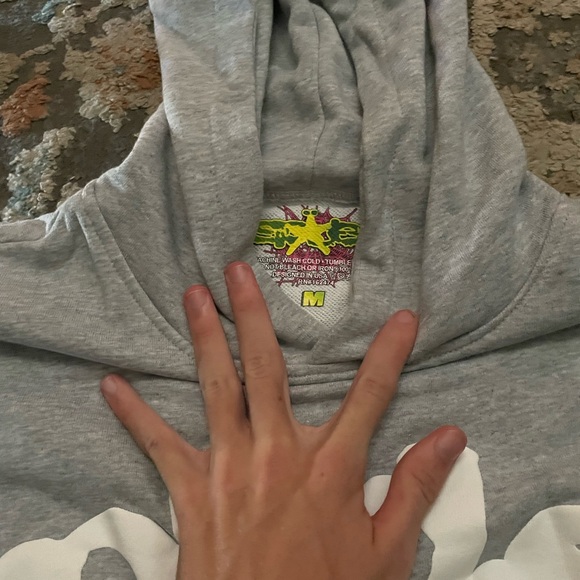 Sp5der beluga grey hoodie - Picture 2 of 2